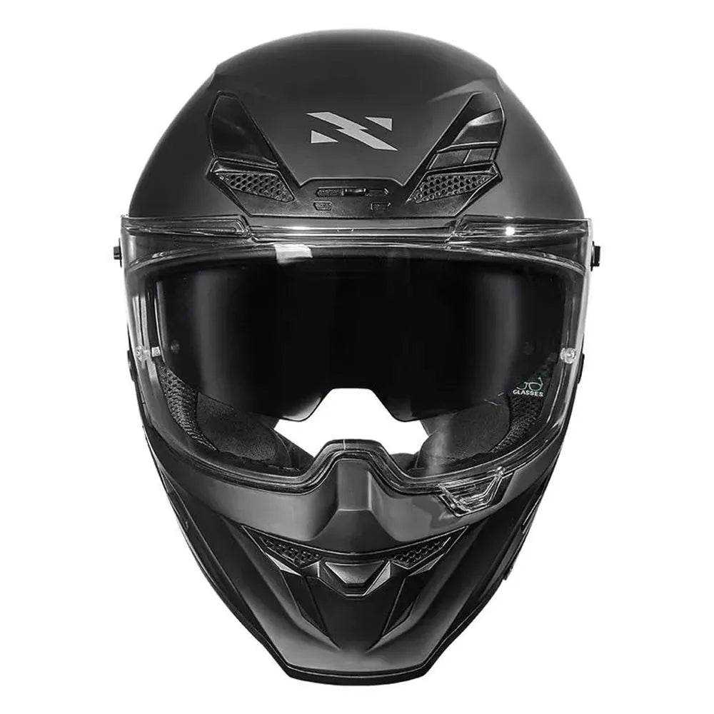 Capacete Norisk Rock Monocolor Preto Fosco com Viseira Solar