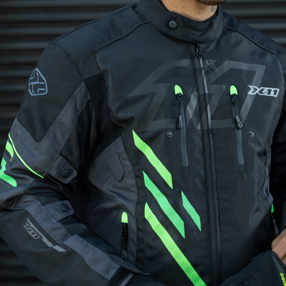 Jaqueta X11 Masculina Iron 3 Sporadic Verde Impermeável